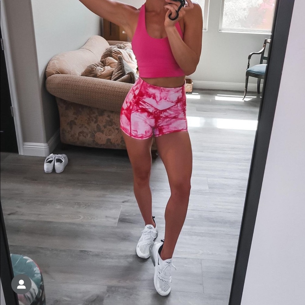 Balance Athletica Pink Tie-Dye Athletic Shorts